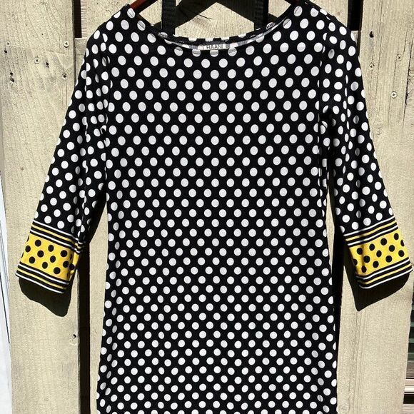 HANNI Sz M Polka Dot Dress - Picture 1 of 6